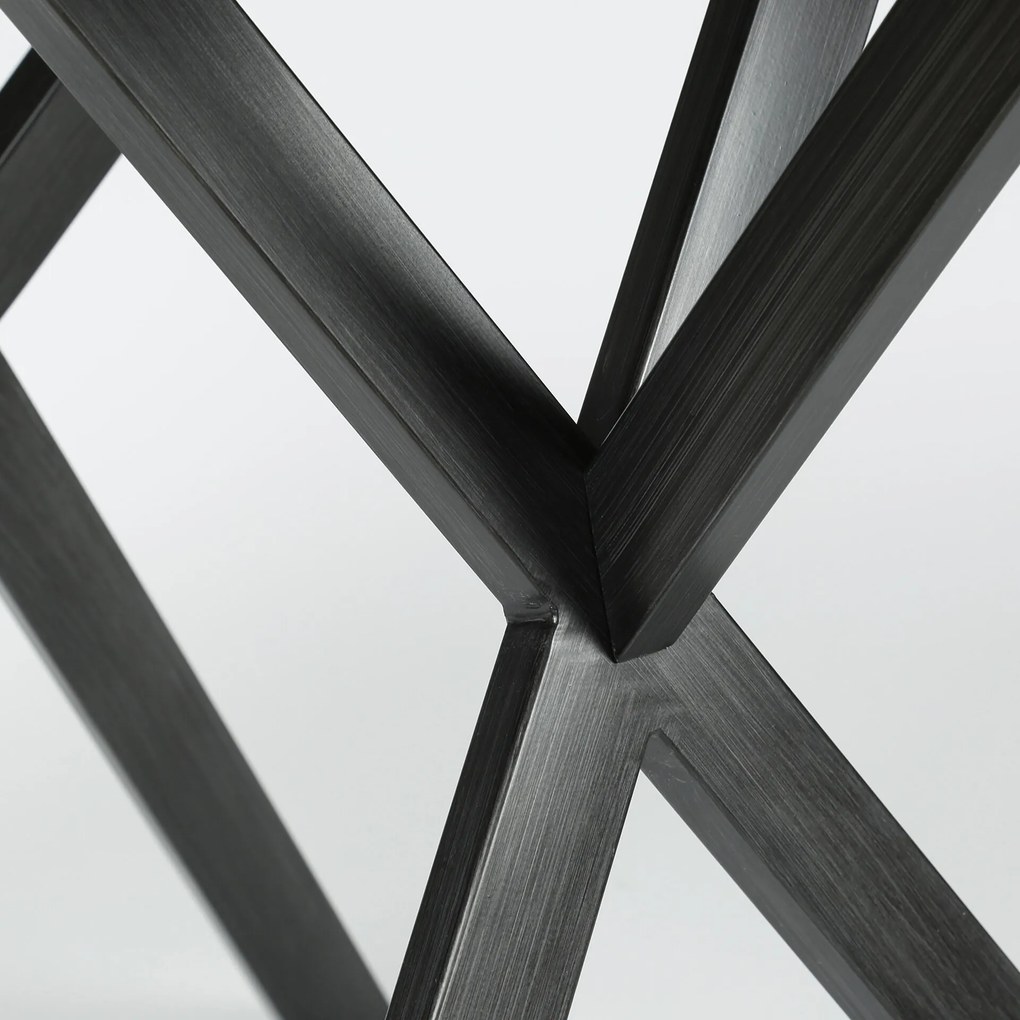 Ronde eettafel 'Nola' 120 cm, 3D-betonlook, kleur grijs
