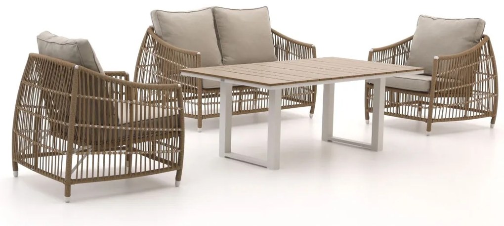 Manifesto Ortello/Fidenza lounge diningset 4-delig 4-zits
