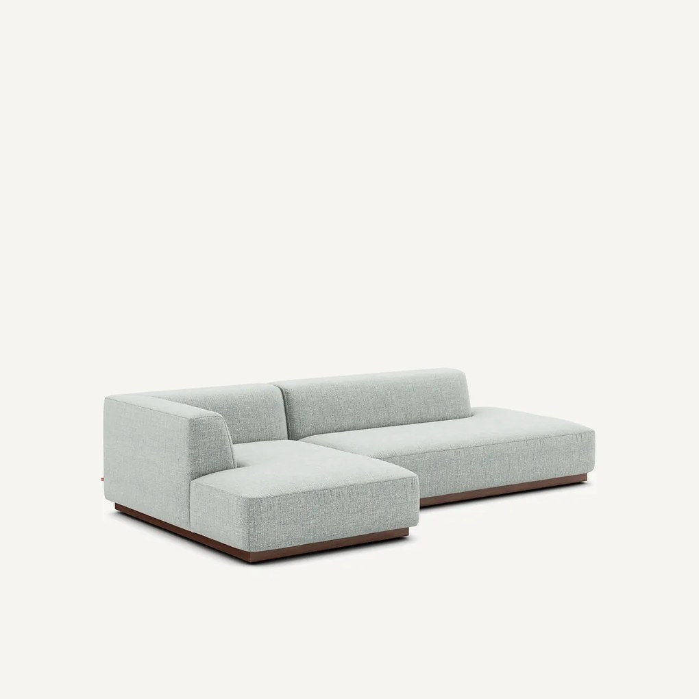 Linkse hoekbank XL in gespikkelde stof, Jacopo