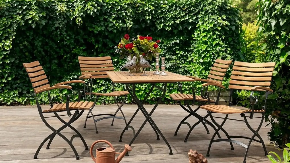 4 Seasons Outdoor Bellini tuinset met Darwin tafel Tuinset zwart weerbestendig