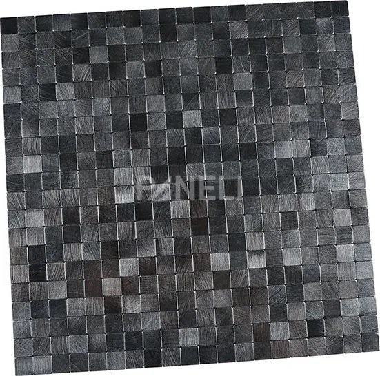 Zelfklevend Mozaiek Quadra Grijs - 30 cm x 30 cm x 0.40 cm | 0.5 kg | Paneli zelfklevende steenstrips
