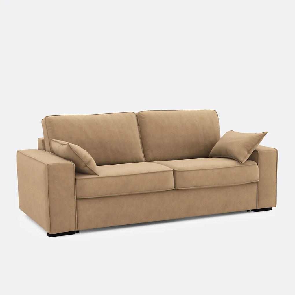 Slaapbank van fluweel, 2, 3 of 4 zits, Comfort BULTEX® Cécilia