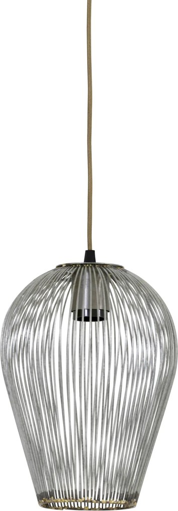 Hanglamp Ø19x26 cm ABBY antiek zilver