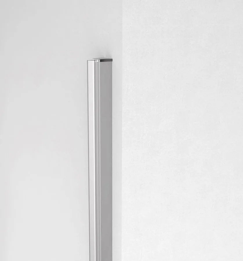 Polysan Zoom Line magnetisch profiel voor douchedeur chroom
