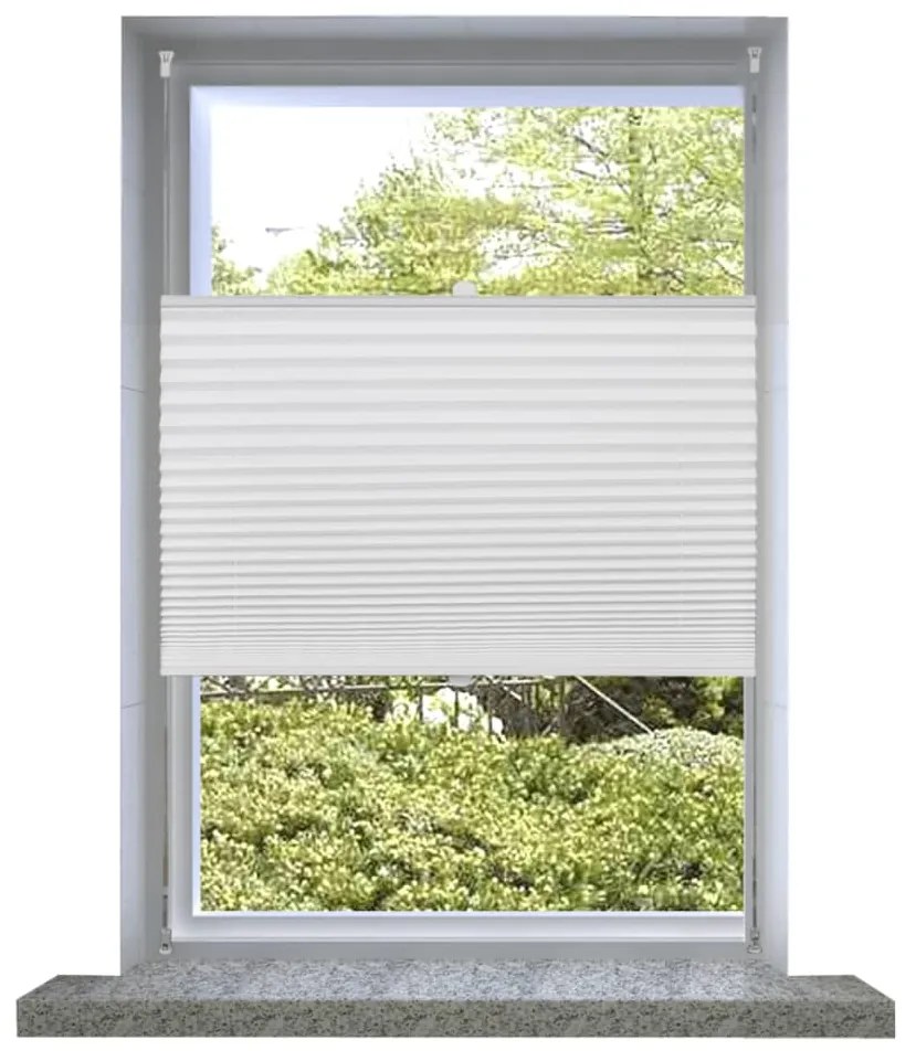 vidaXL Plisséjaloezie 60x200 cm wit