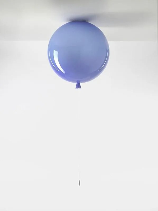 Brokis - Plafondlamp Memory Blauw glanzend / Zilver Glas