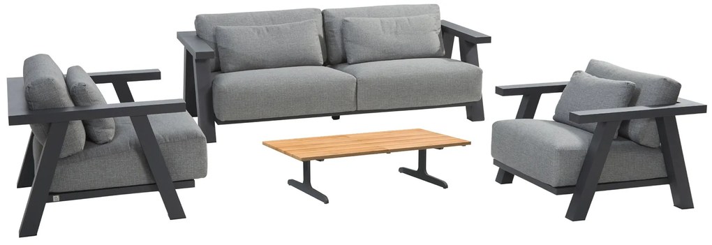 4 Seasons Outdoor Iconic loungeset SALE Loungeset   antraciet weerbestendig