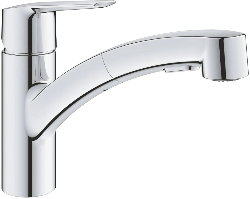 Grohe QuickFix Start keukenmengkraan met uittrekbare handdouche chroom