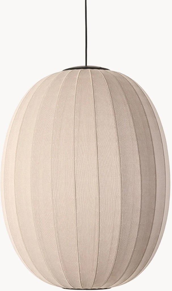 Handgemaakte grote LED-hanglamp Knit-Wit