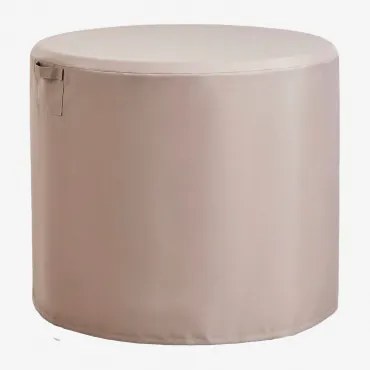Beschermhoes Voor Ronde Tuintafel Otley Tapioca Beige & Ø105 Cm - Sklum