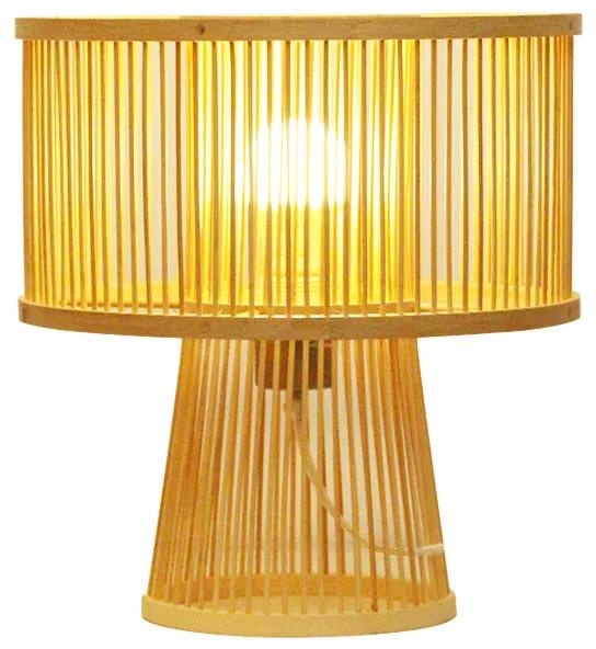Fine Asianliving Bamboe Tafellamp Handgemaakt - Remi D30xH31cm