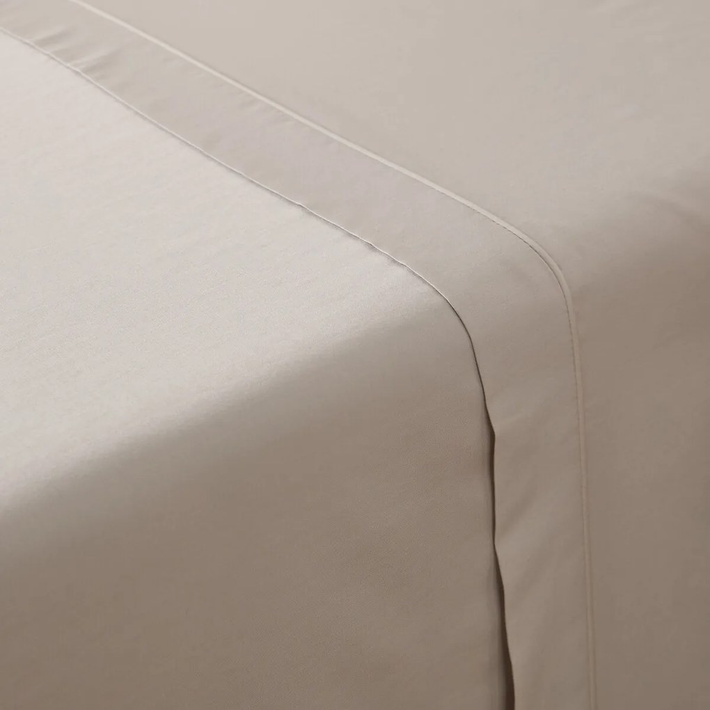 Effen katoenen satijnen laken, 153 draden, Opale