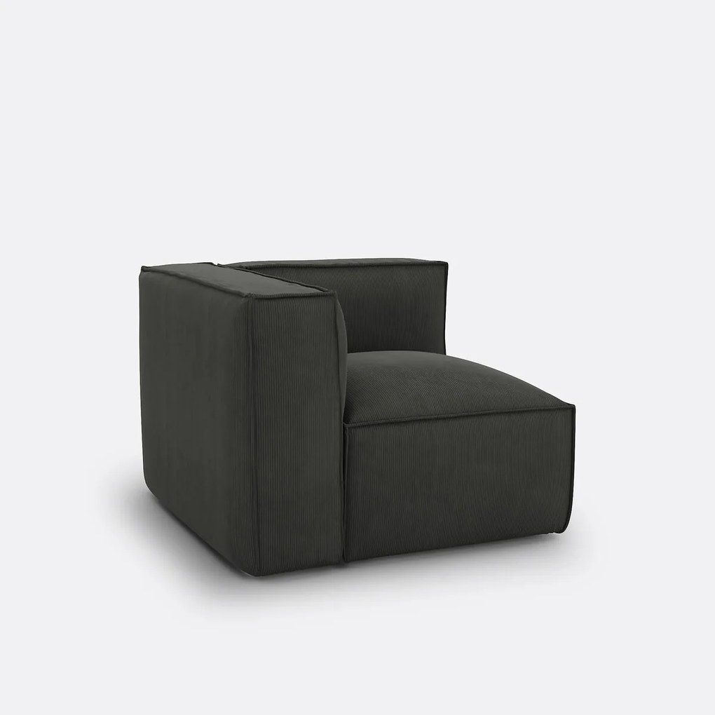 Modulaire hoek in geribd fluweel, Seven