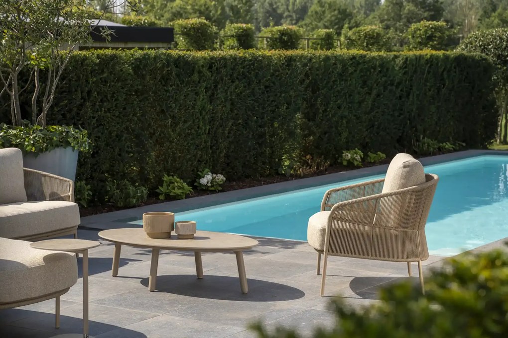 Taste by 4 Seasons Florence loungestoel latte Loungestoel   taupe weerbestendig