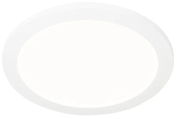 Plafonnière wit 30cm incl. LED 3-staps dimbaar IP44 - Steve