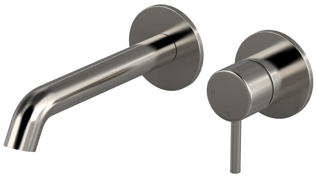 Hotbath Buddy inbouw wastafelkraan 18cm geborsteld nikkel