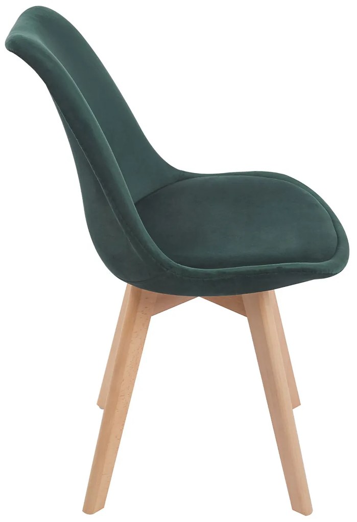 Set van 4 Synk Fluwelen Stoelen