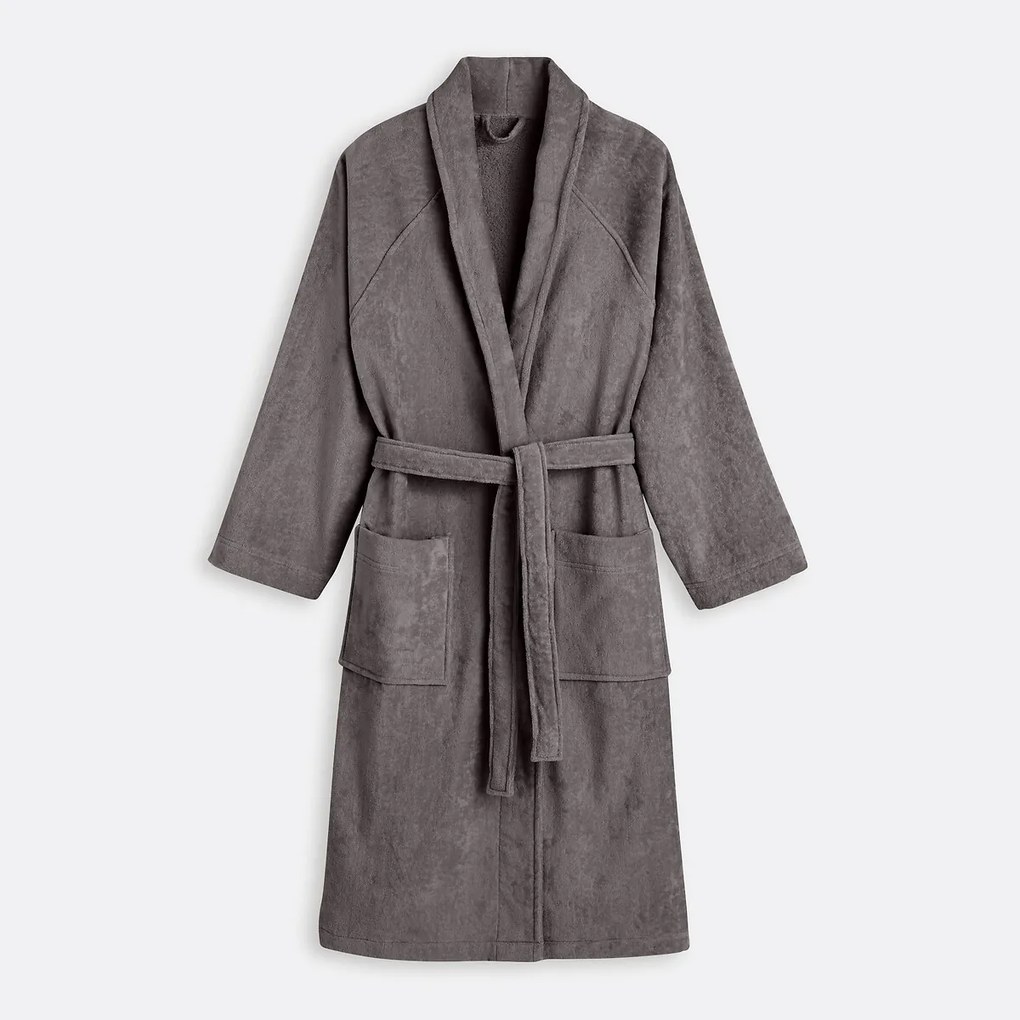 Badjas met sjaalkraag, in fluweel 450g/m², Trizie