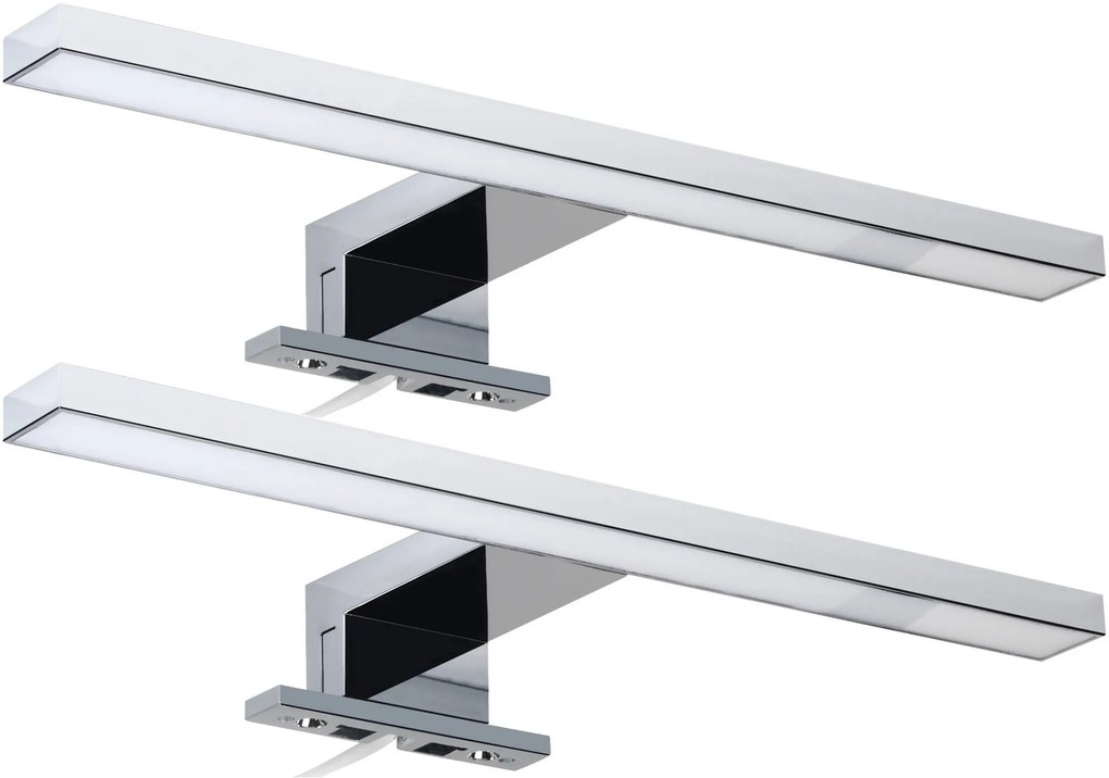 Saqu Fondi opbouw verlichting voor spiegel chroom set van 2 stuks