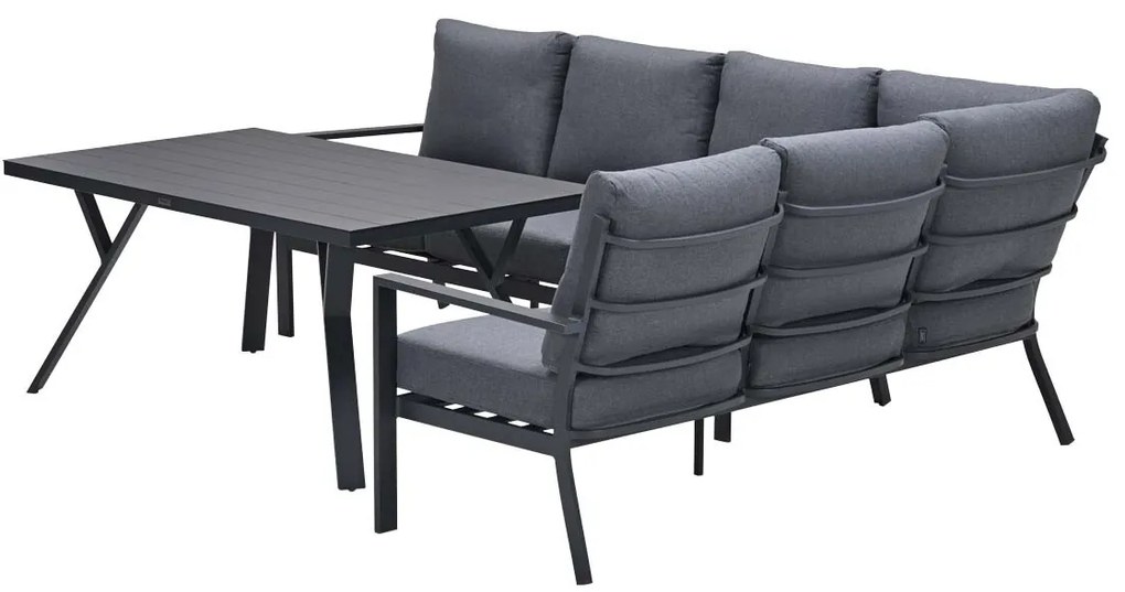 Garden Impressions Senja lounge dining set 3-delig rechts - mystic grey