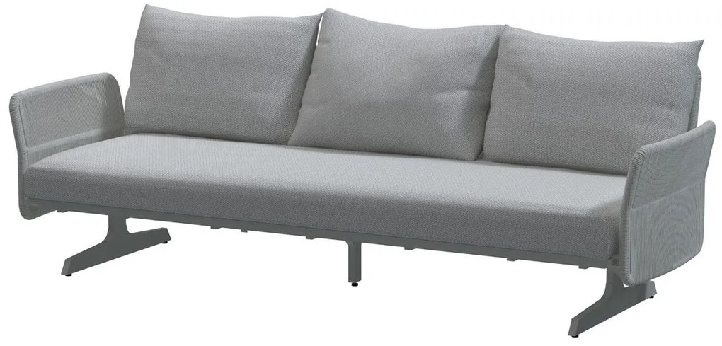 4 Seasons Outdoor Play chaise longue bank met salontafel 75 x 75 cm      houtkleur weerbestendig