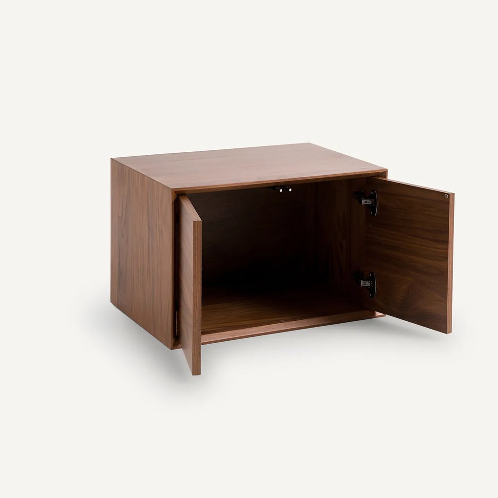 Kast L60 x D42 cm met notenhoutfineer, Archivita XL