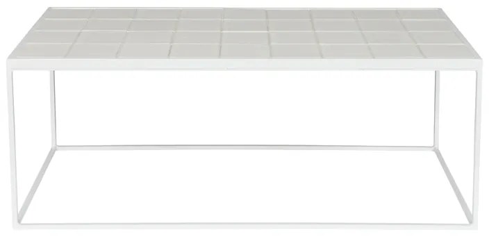 Zuiver Glazed Salontafel Met Keramische Tegels Wit - 93 X 43cm.