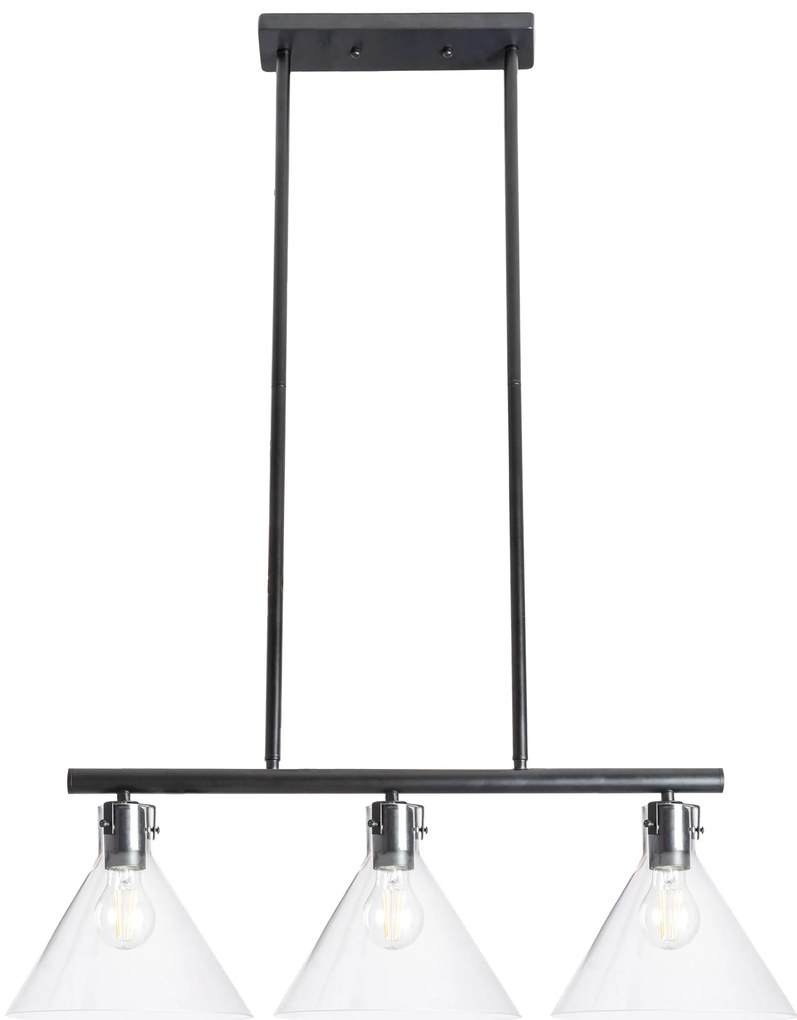 GLAS METALEN PLAFONDLAMP APP318-3CP