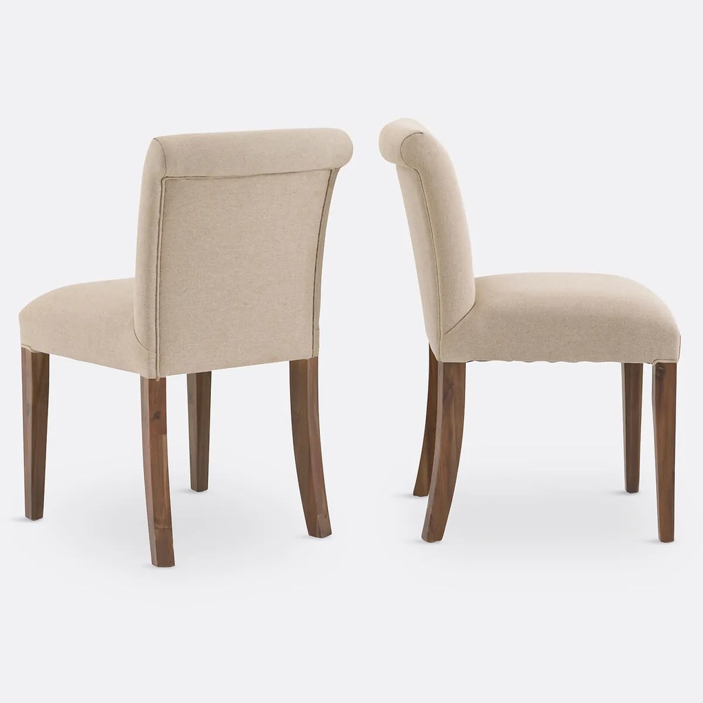 Set van 2 stoelen met gecapitonneerde rugleuning, Adélia
