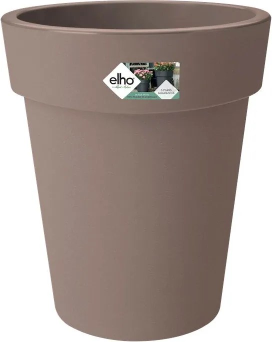 elho bloempot Green Basics Top Planter Hoog 35 - Taupe (Bruin) - Diameter 35 x H 41 cm