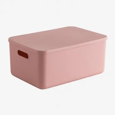 Yure Polypropyleen Organizer Box Roze – Hazelnoot & ↑16 Cm - Sklum