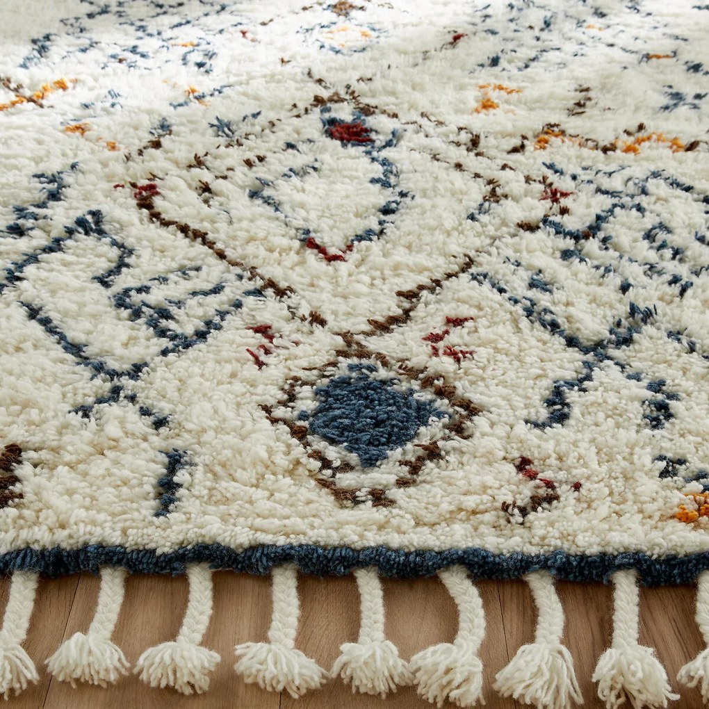 Wollen berber vloerkleed, handgeweven, Naroun