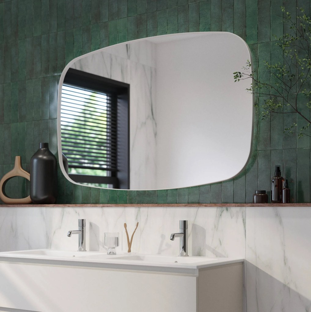 Ben Beau Spiegel 120x4x80 cm Mat Wit