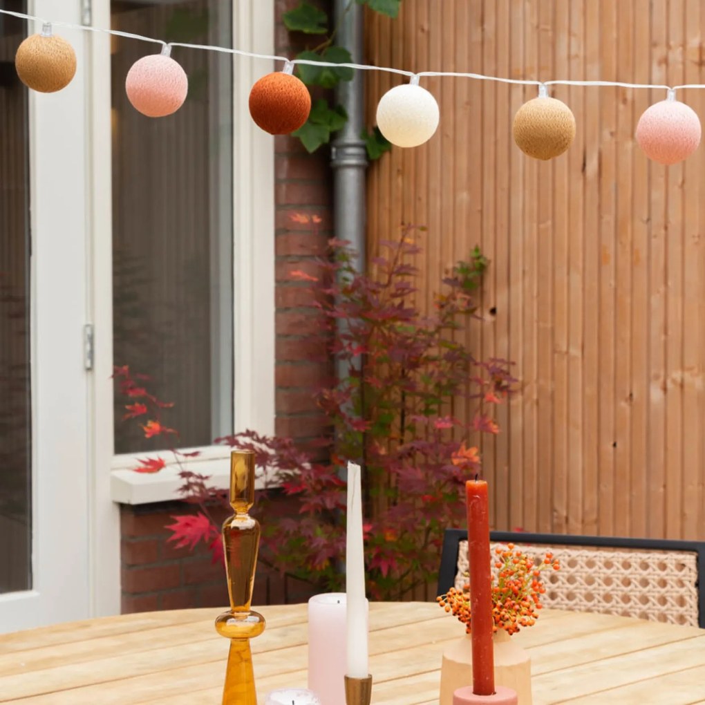 Cotton Ball Lights Outdoor lichtslinger - Starter Kit - Terraza