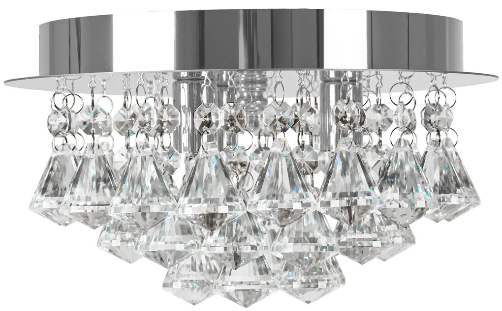 Kristallen plafondlamp APP1039-3C Chroom
