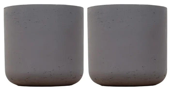 2x Pot Charlie black washed