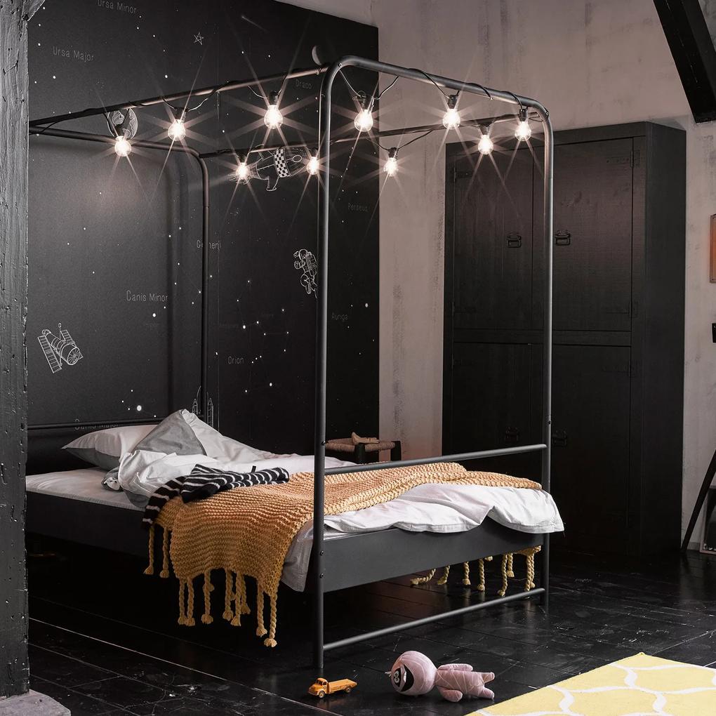 vtwonen Bed 'Bunk' 120 x 200cm, kleur Zwart