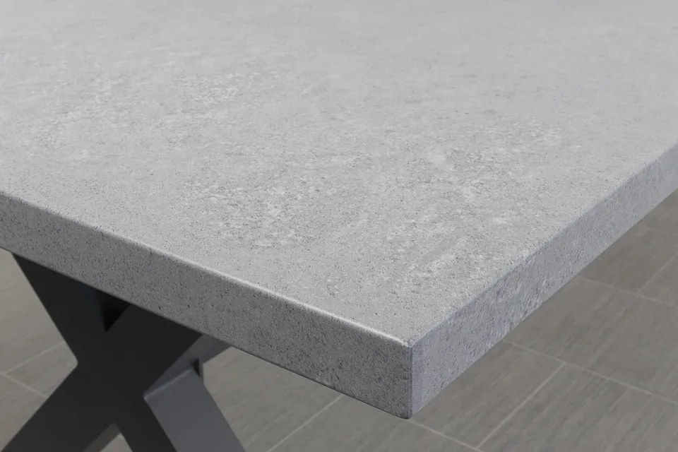 Lucca dark grey/Verona antraciet 220 cm. tuinset - 7-delig