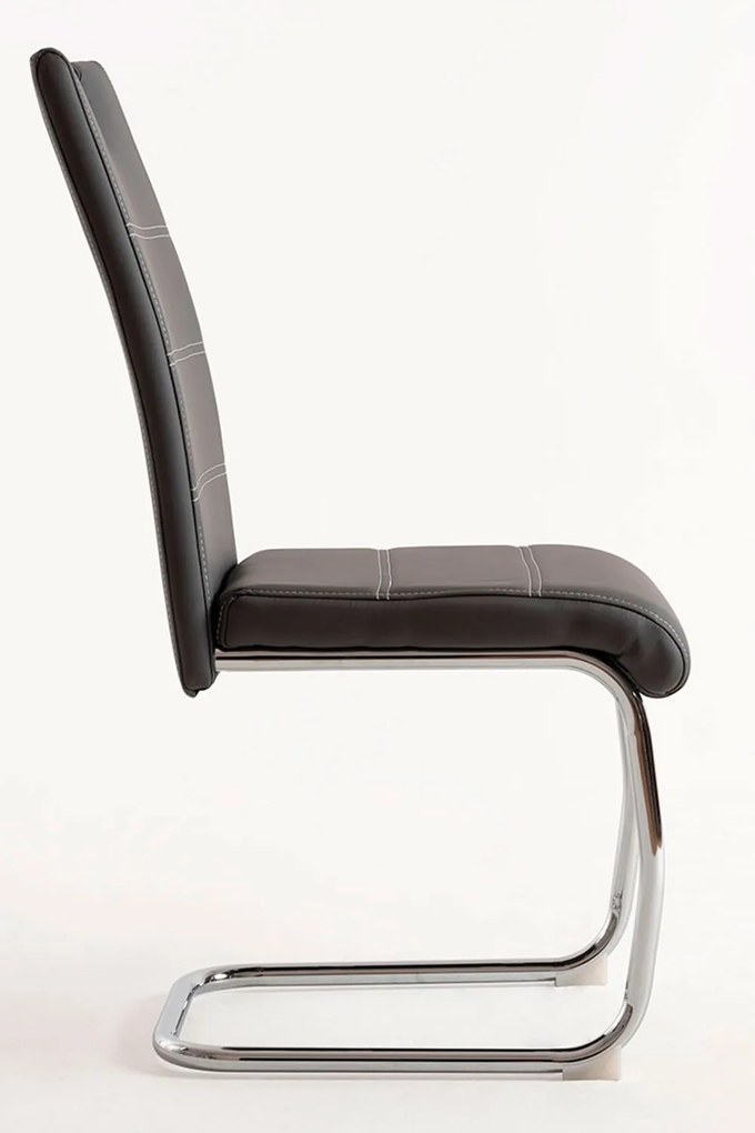 Set 4 Hallen Kunstlederen Stoelen