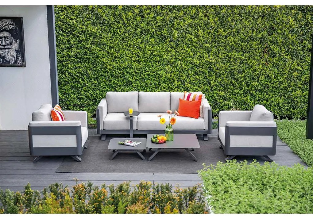 Garden Impressions Medellin loungeset 5-delig - donker grijs