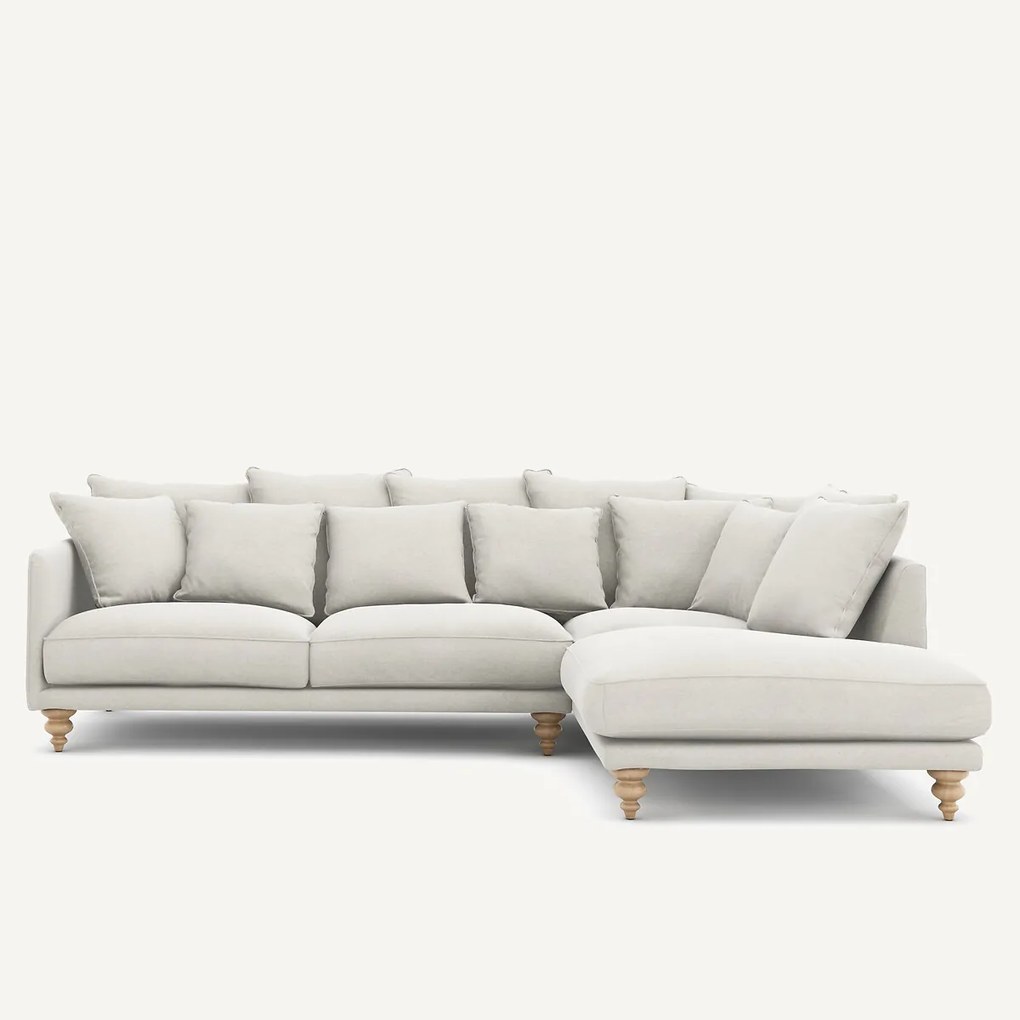 Linnen fluwelen hoekbank, LAZARE