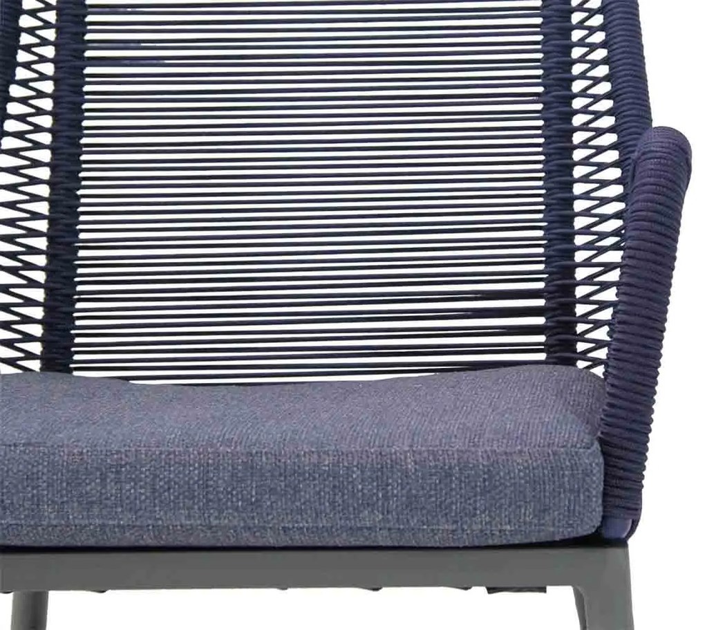 Tuinstoel Rope Blauw Coco Adali  navy blue