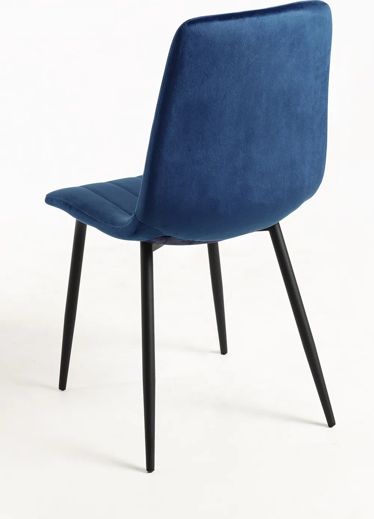 Set 4 Liny Fluwelen Stoelen