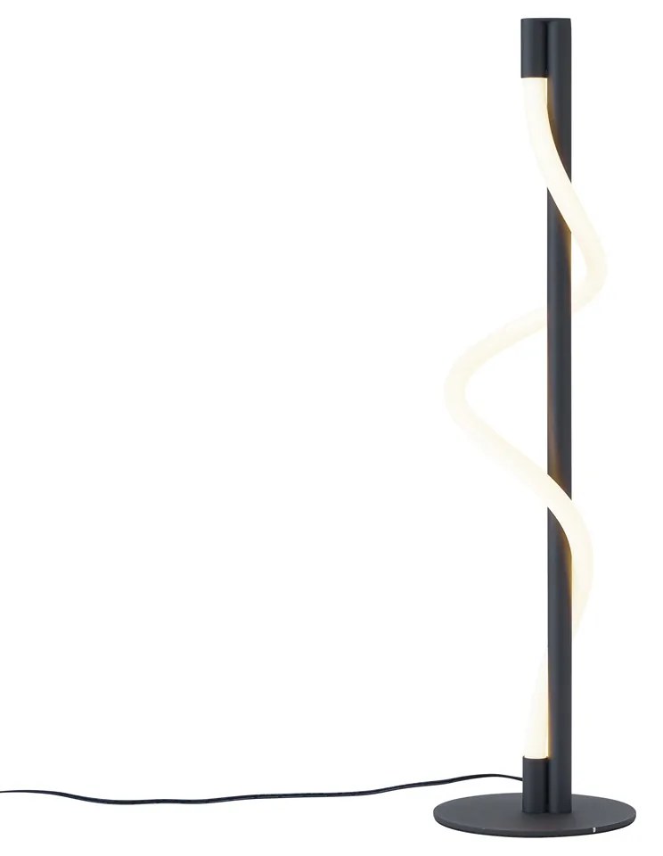 Moderne tafellamp zwart incl. LED 3-staps dimbaar - Twirl