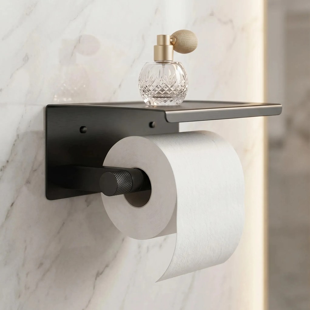 Toiletrolhouder met plankje 39105A ORI Titan