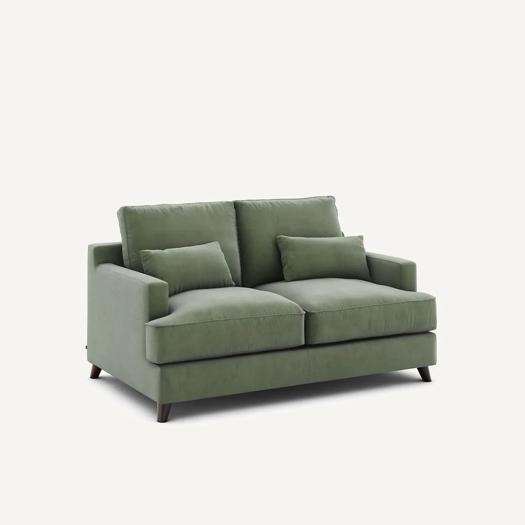 Compacte bank in fluweel, Alwine