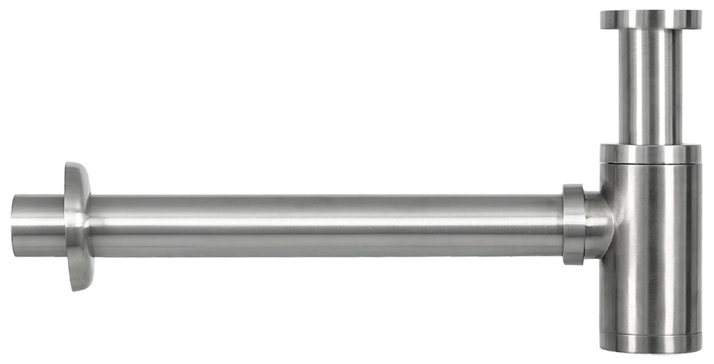 Differnz Cleo fonteinset keramiek met gebogen kraan mat chroom