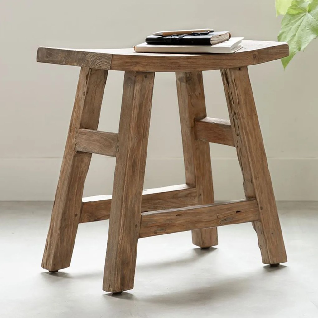 Must Living Shanghai Krukje Gebogen Teak Hout