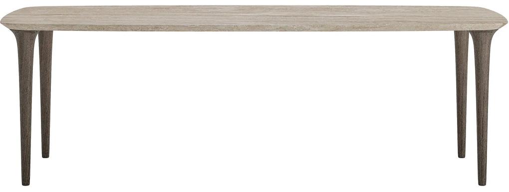Goossens Eettafel Karina, Semi-rechthoekig 240x110 cm