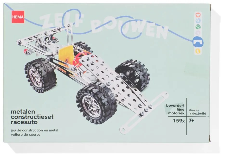HEMA Constructieset Metaal Auto